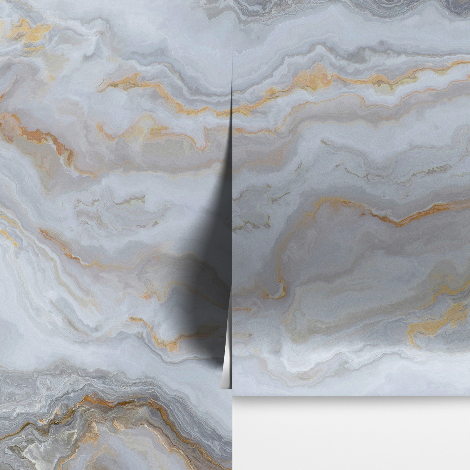 White Marble Stone Granite Slate Peel and Stick Wallpaper | Removable Wall Mural