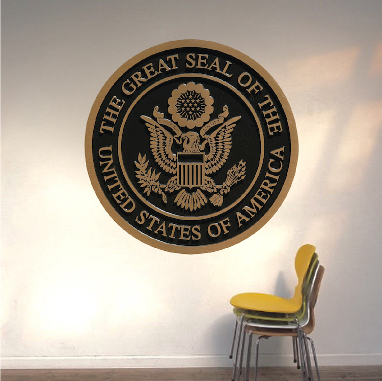 The Great Seal Wall Decal USA Army War Wall Mural Vinyl Government Sticker, c19