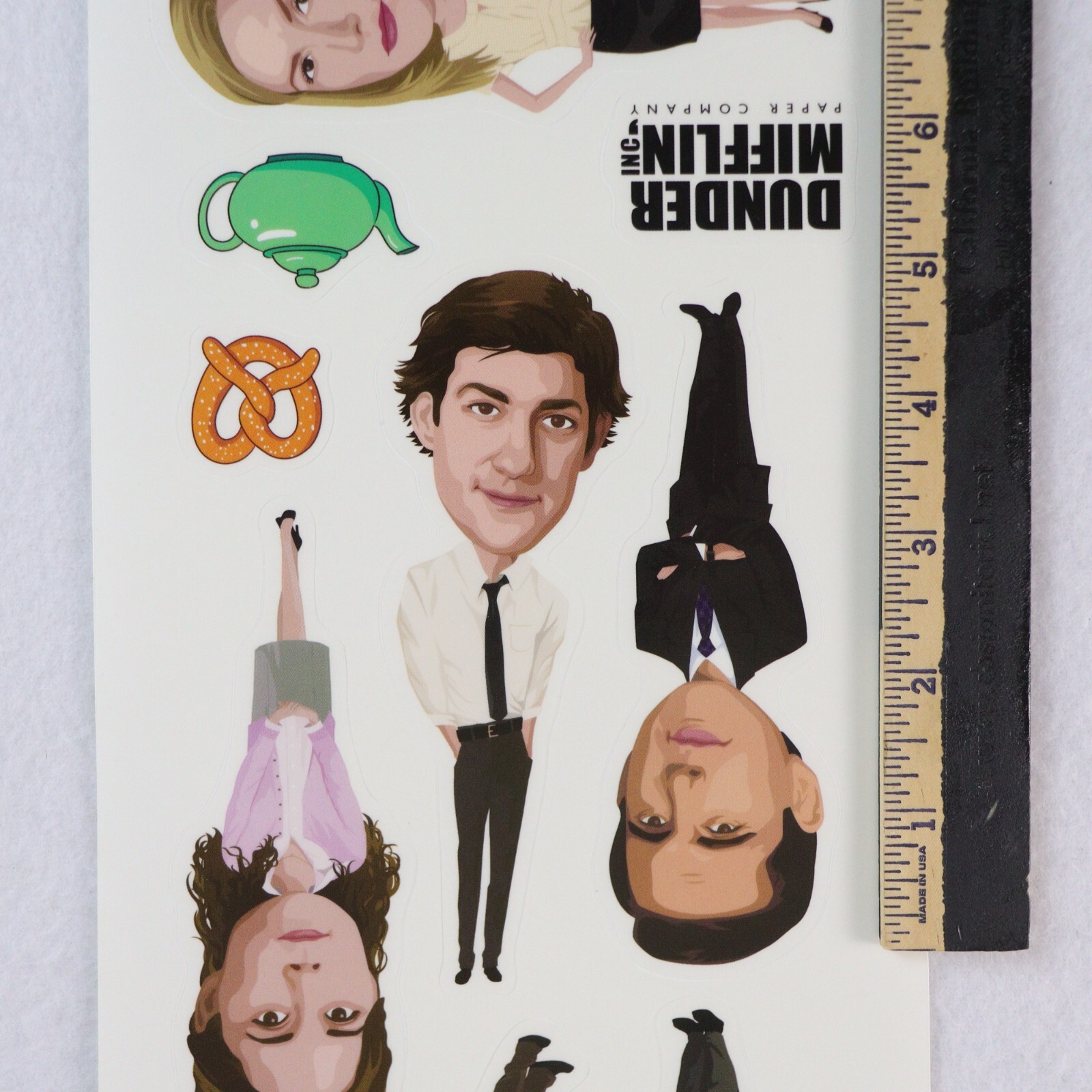 The Office Michael Scott Dunder Mifflin Dwight Sticker Wall Decal LOT 10 SHEETS
