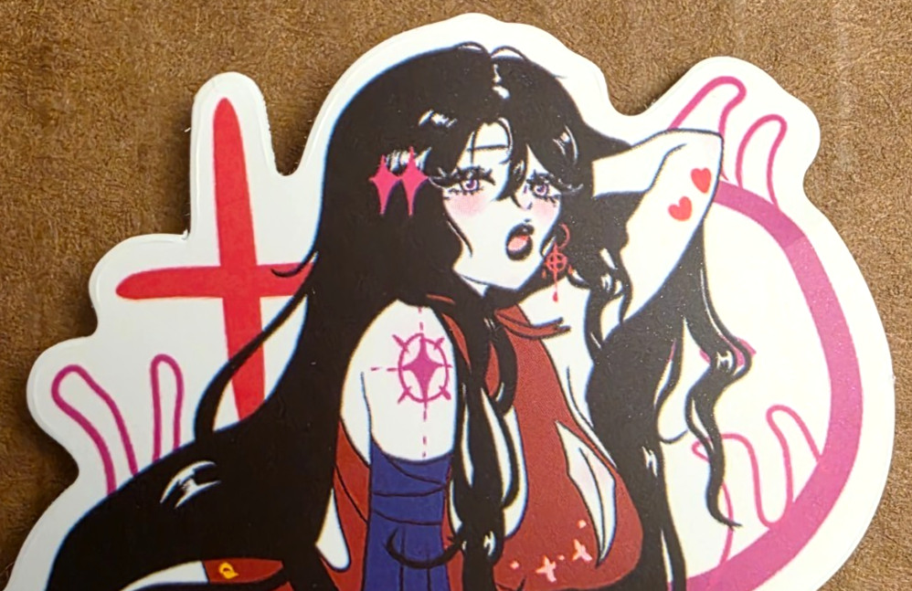 Halloween Sticker Vampire Girl Witch Ghost Ninja Art Gothic Punk Emo Anime Manga