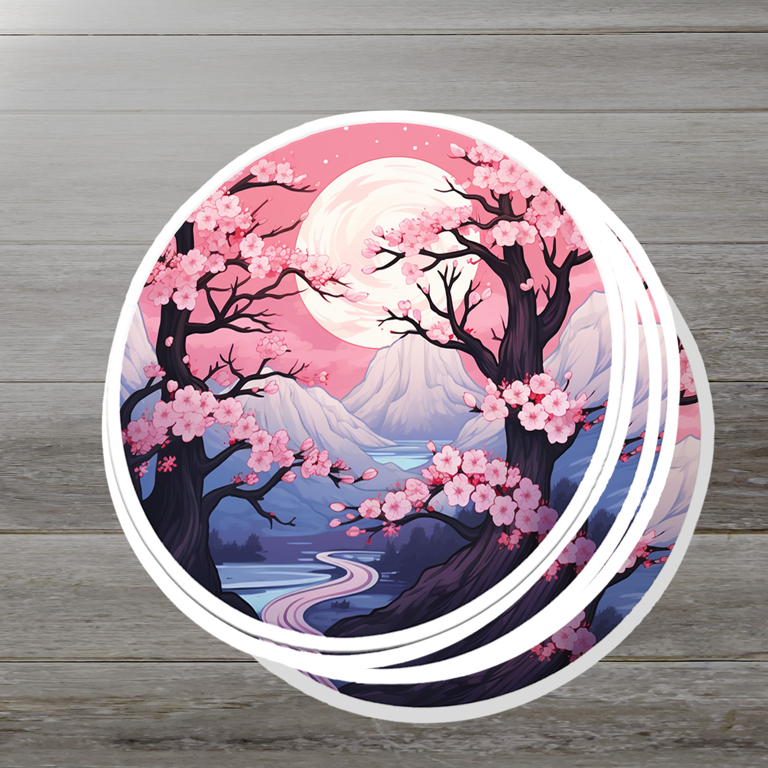 Cherry Blossom Vinyl Sticker – Embrace Nature's Beauty Anywhere You Go!