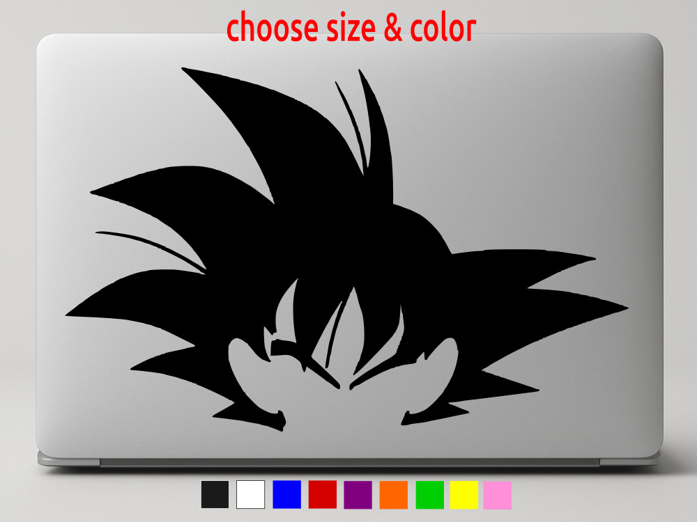GOKU Hair Dragon Ball Z Anime Vinyl Decal Car Window Wall CHOOSE SIZE COLOR