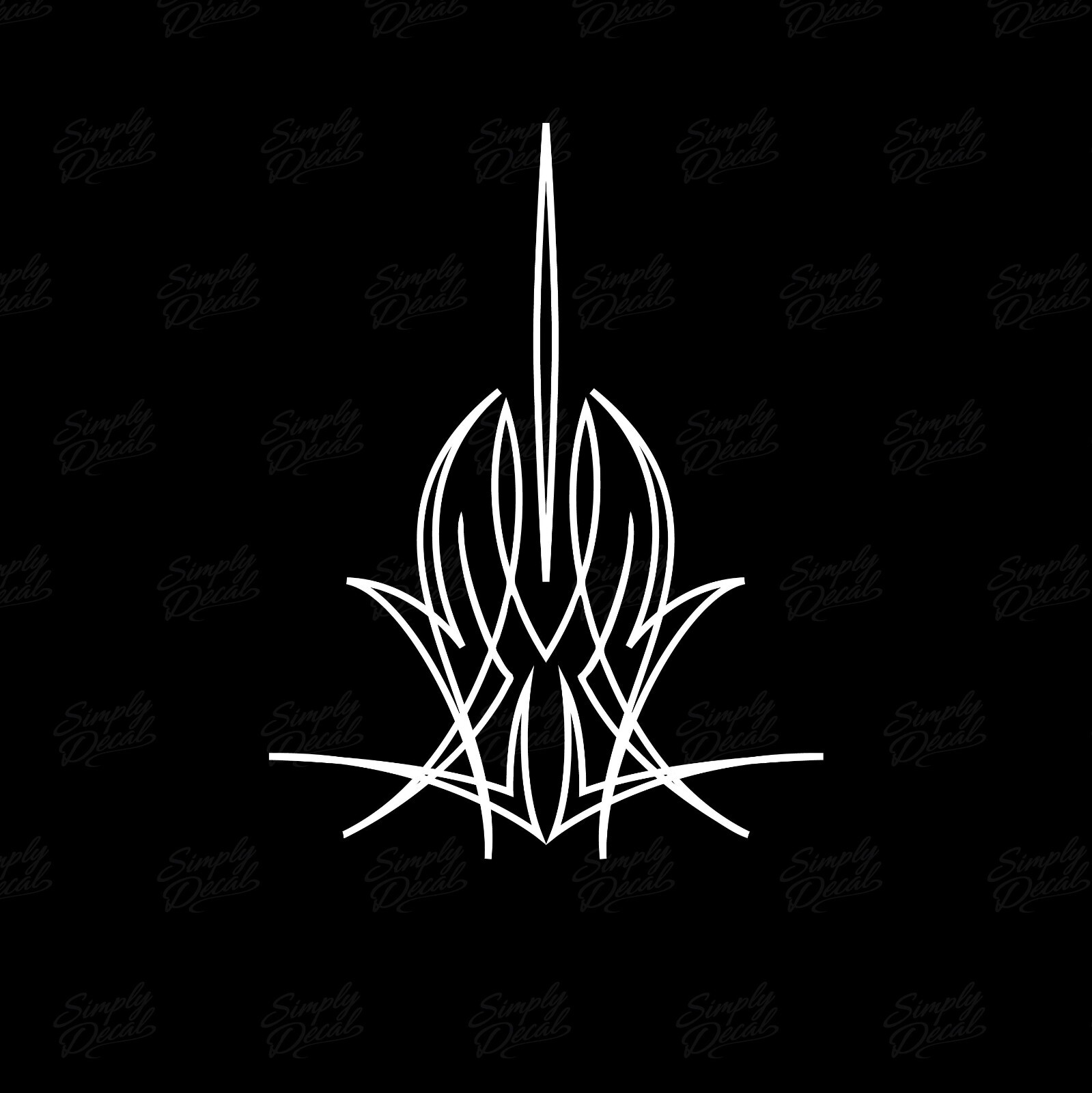 Hot Rod Pinstripe Decal – Vinyl Pinstripe Scrolls for Car Truck and Motorcycle