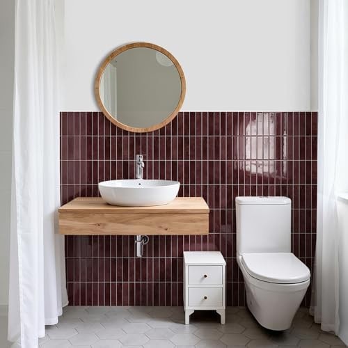 STICKGOO 10-Sheet Peel and Stick Backsplash Tile, Self Adhesive Vinyl Wall Ti…