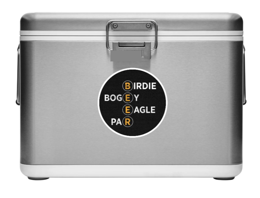 Beer (Golf Scores) – 4" Car Vinyl Decal Window Cooler Trailer Bar Laptop Grill