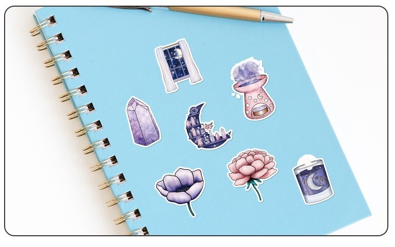 150pcs SPIRITUAL Stickers Pack,Crystal Potion Gothic Stickers,#234235
