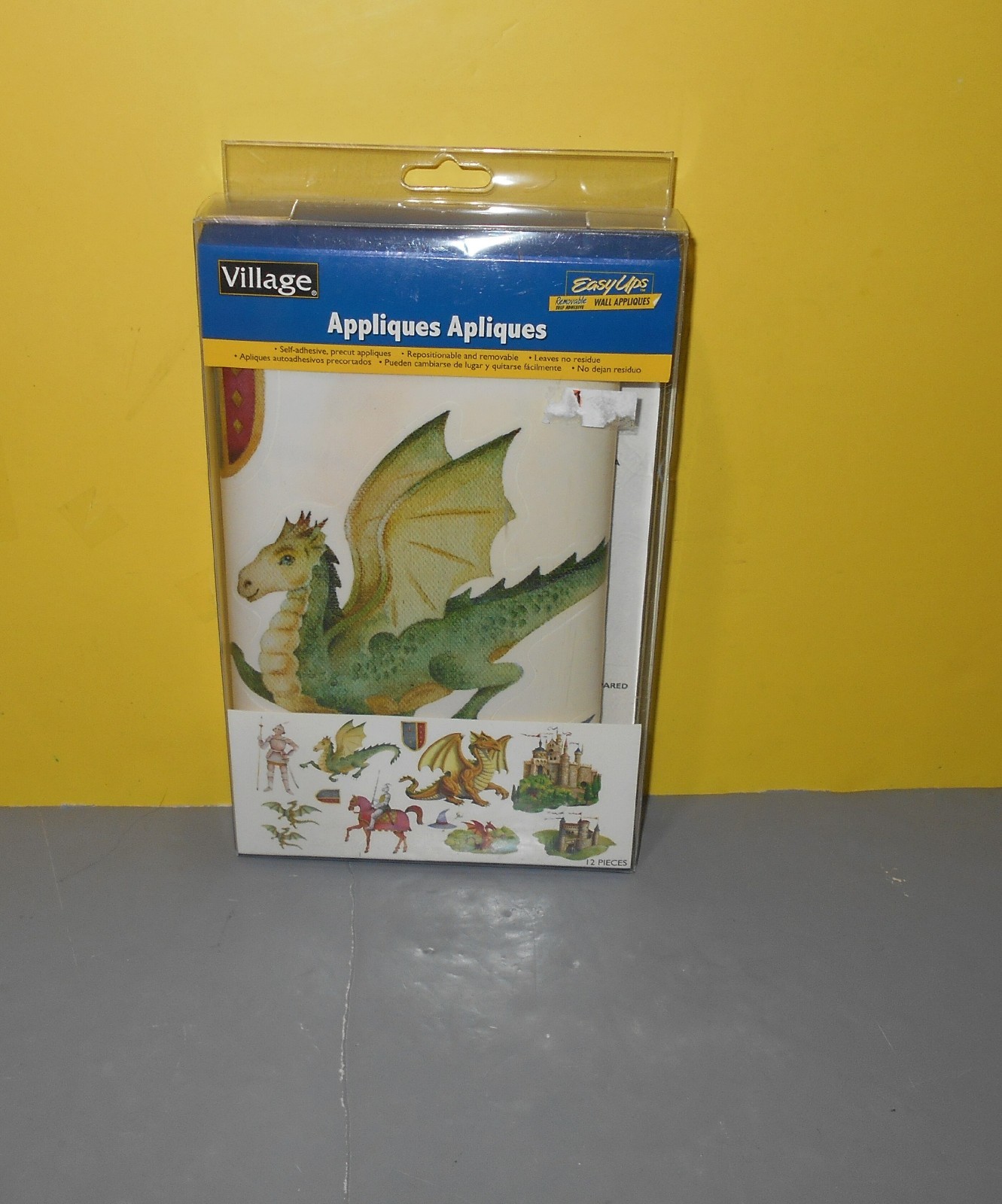 Village Fantasyland Dragon Castle Wall Appliques 852179 Removable 12 Pieces