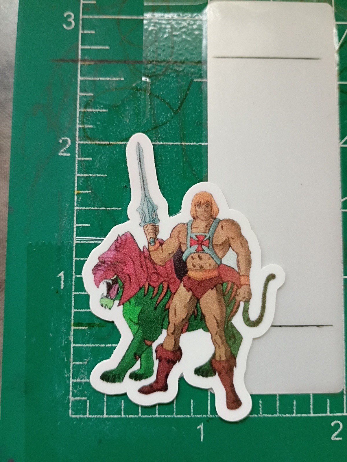 HEMAN STICKER X 2×1 INCHES, VYNIL HIGH GLOSS STICKER X SMALL SIZE STICKER