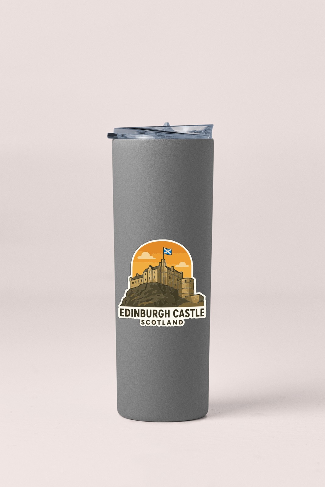 Edinburgh Castle Scotland Sticker Decal Vinyl Die-Cut Symbolic Landmark Design