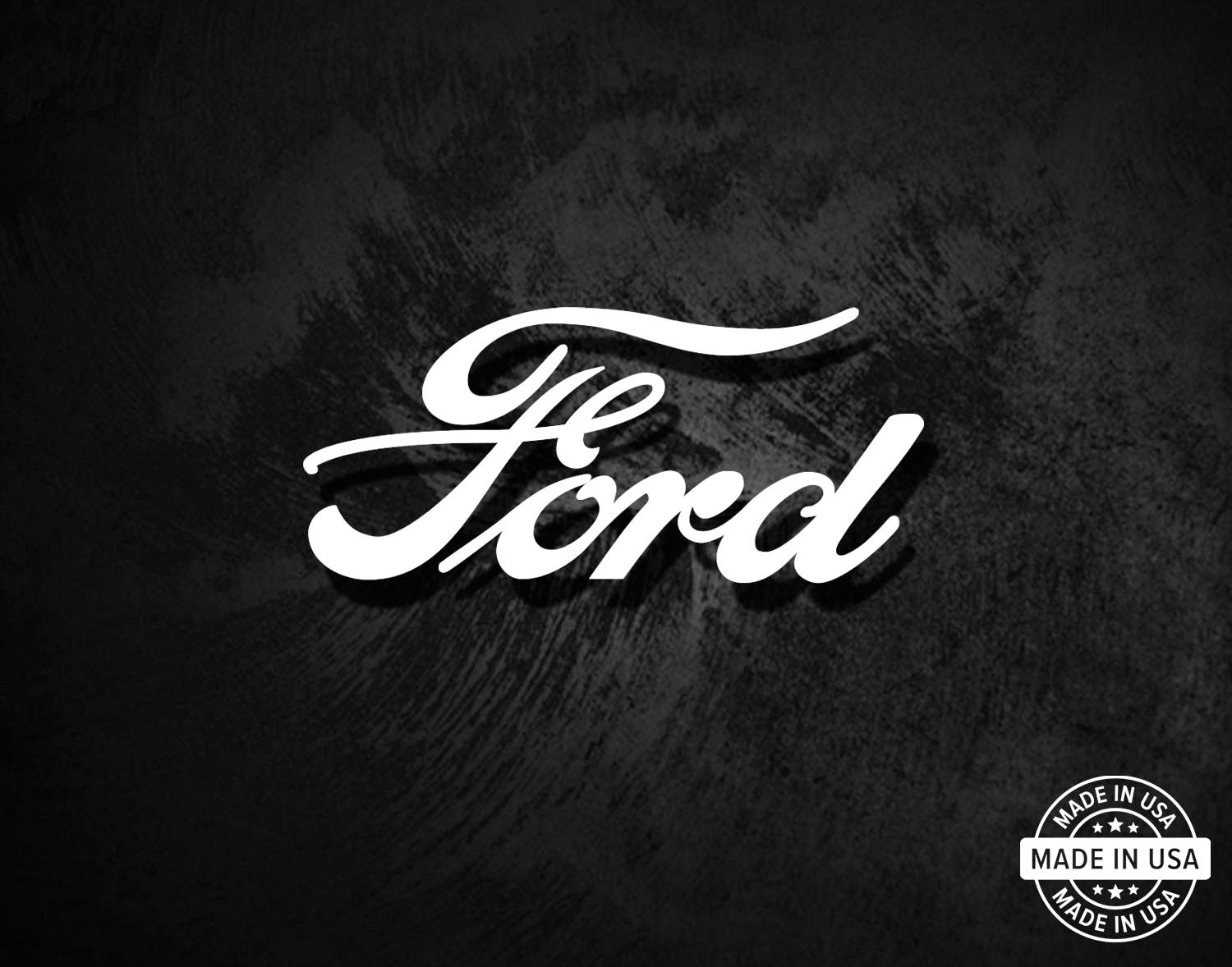 Ford Logo Decal, Vinyl Die Cut Window Sticker, 100% Made In USA