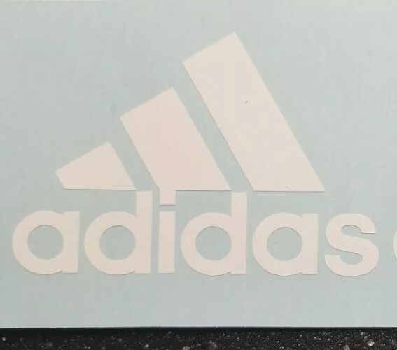 Adidas Logo Vinyl Decal 3.5" H – Surfboard Snowboard Skate Car Truck Window Yeti