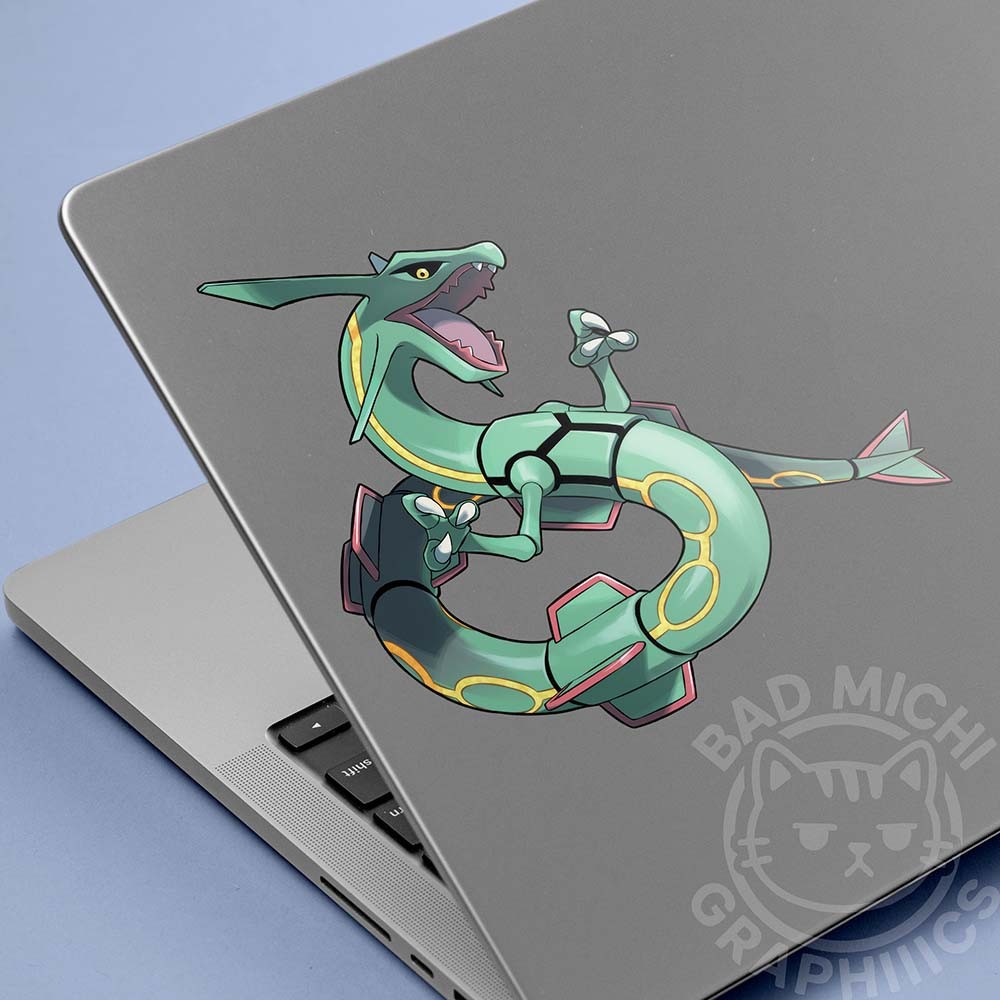 Rayquaza Sticker Car Decal Anime Vinyl 3–7" Wide Made in USA