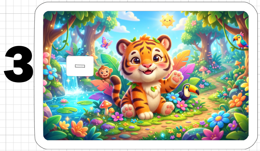 Baby Tiger Credit Debit ATM Gift Card Skin Sticker Big Large Cat Jungle Amazon