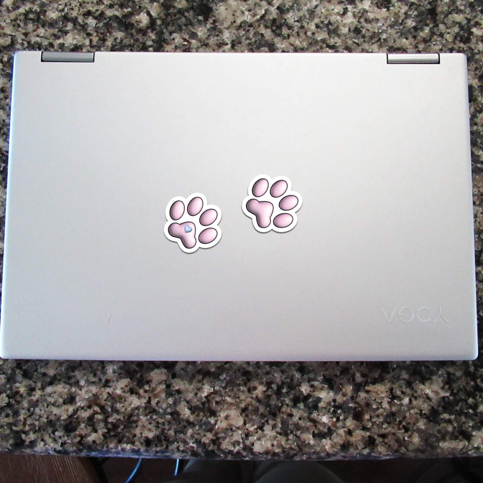 Cat Paw Print Vinyl Stickers Die Cut Laptops Water Bottles Car Bumper Phone