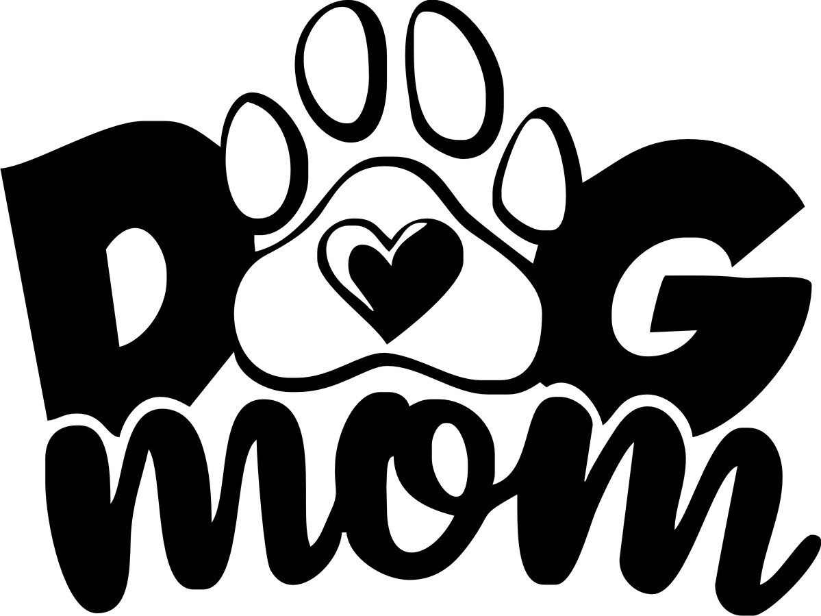 DOG MOM puppy love Vinyl Decal Car Truck Wall Sticker pick your size and color