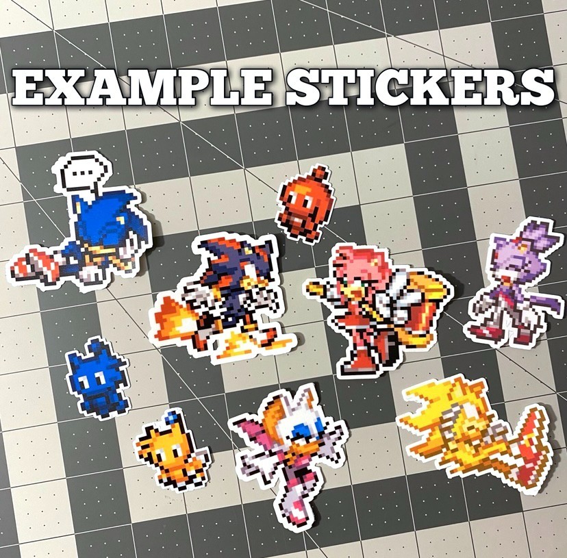 Sonic the Hedgehog Waterproof Vinyl Stickers Set 7