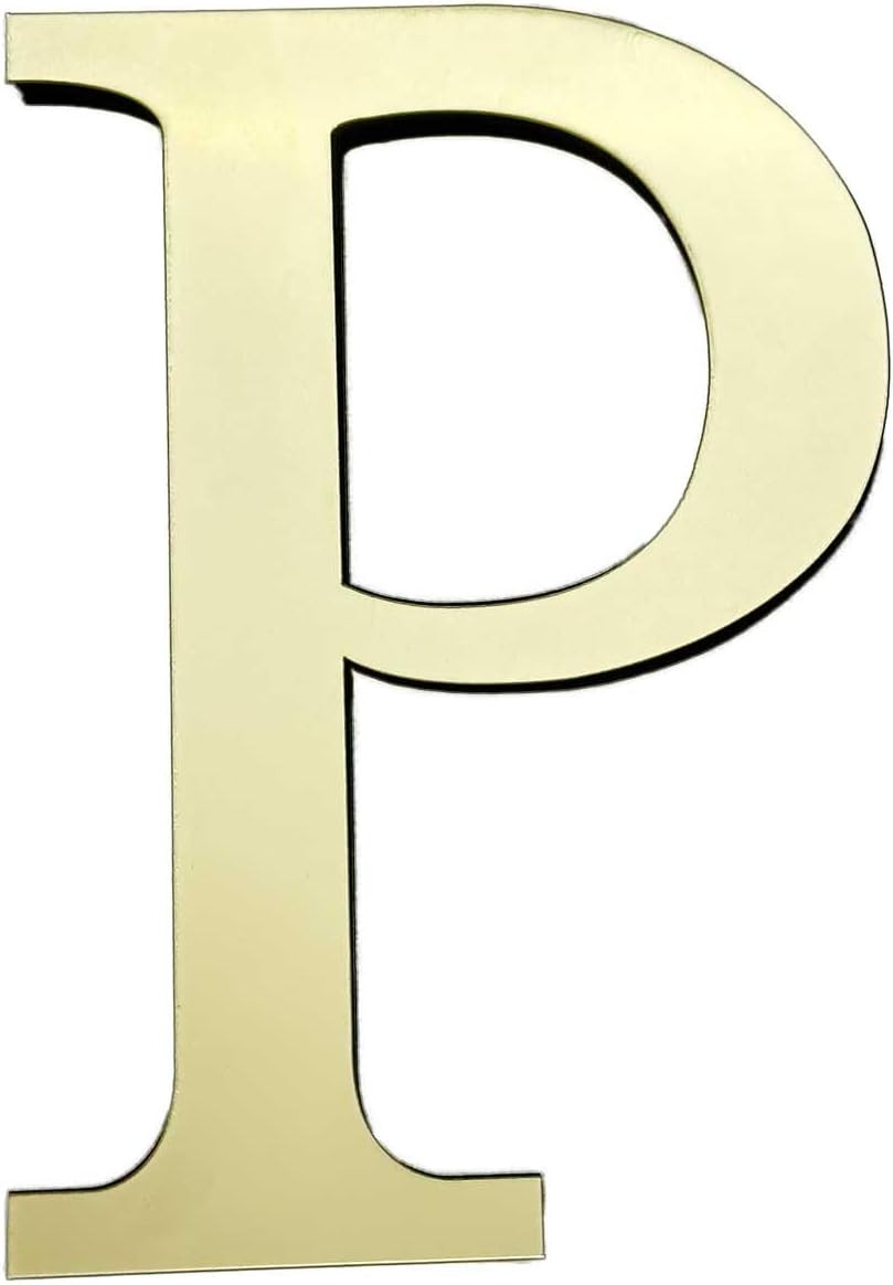 Large 3D Raised Letter Wall Stickers, 20Cm 7.87Inch Acrylic Alphabet Decals, Sel