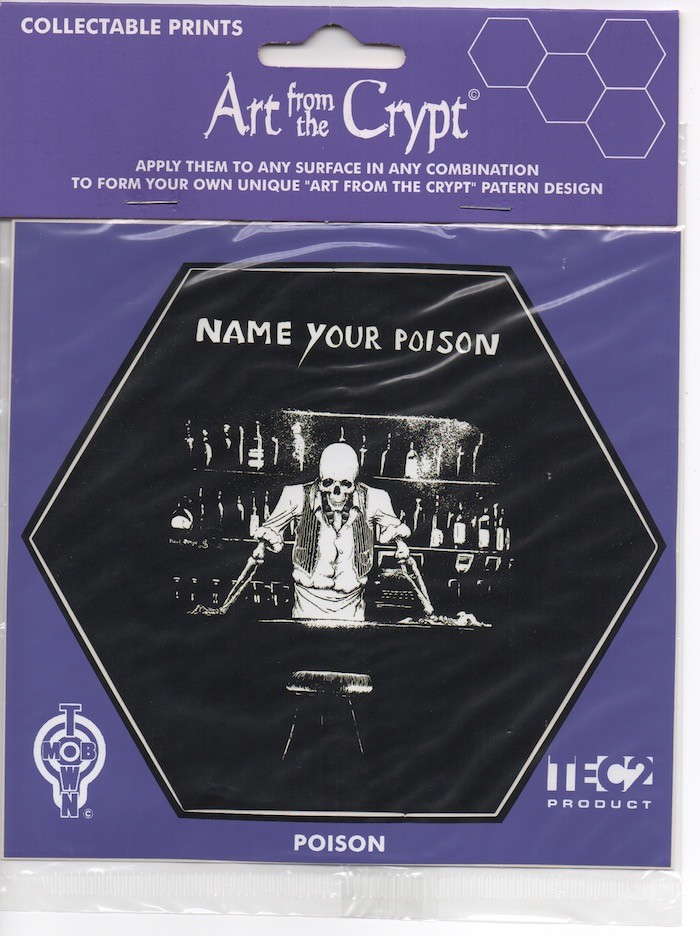 Art From The Crypt – Collectable Print Cling Sticker – Name Your Poison