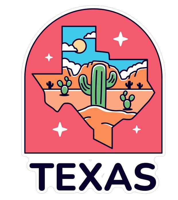 Texas Sticker Decal A480