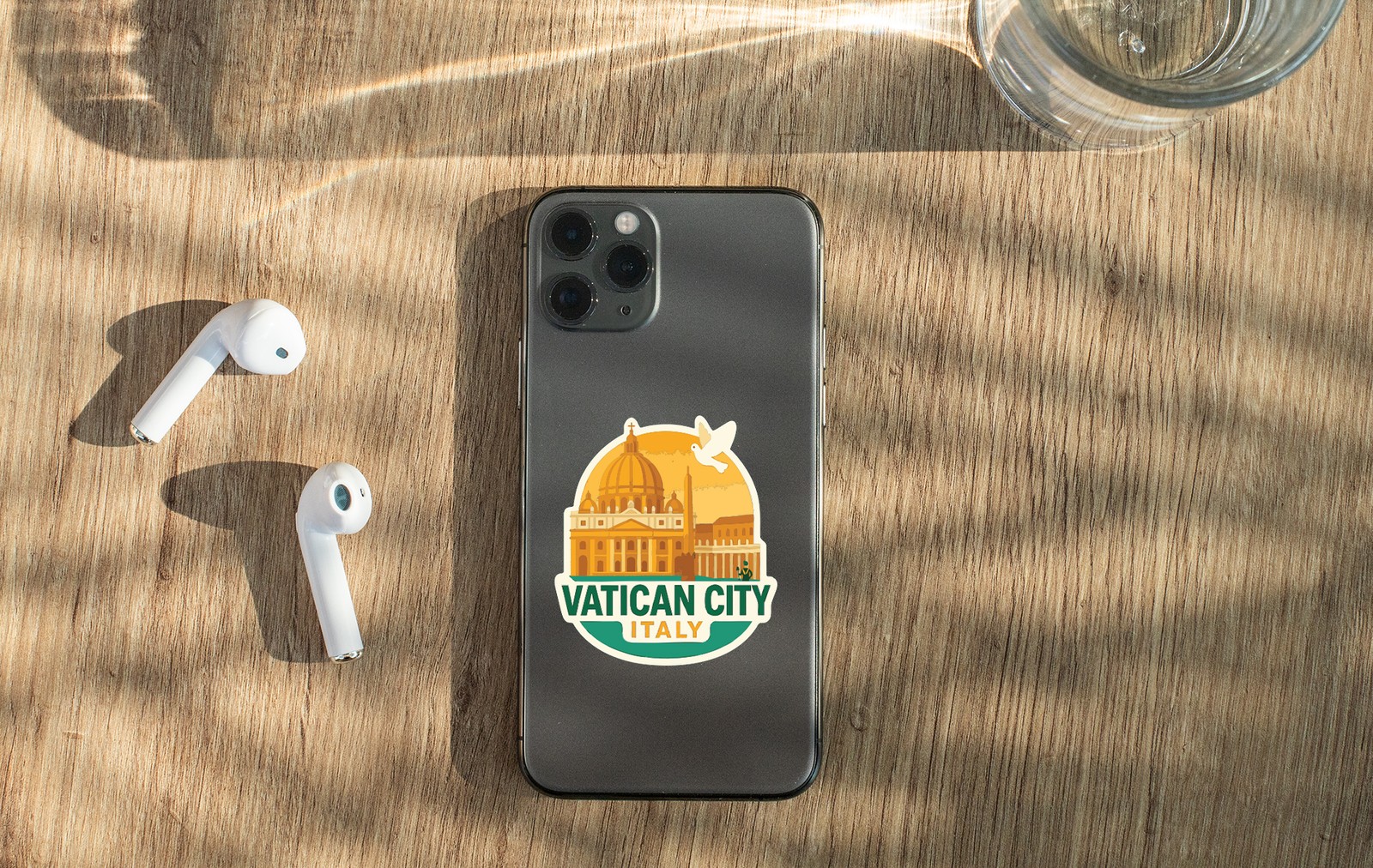 Vatican City Italy Sticker Decal Vinyl Die-Cut City Skyline Landmark Design