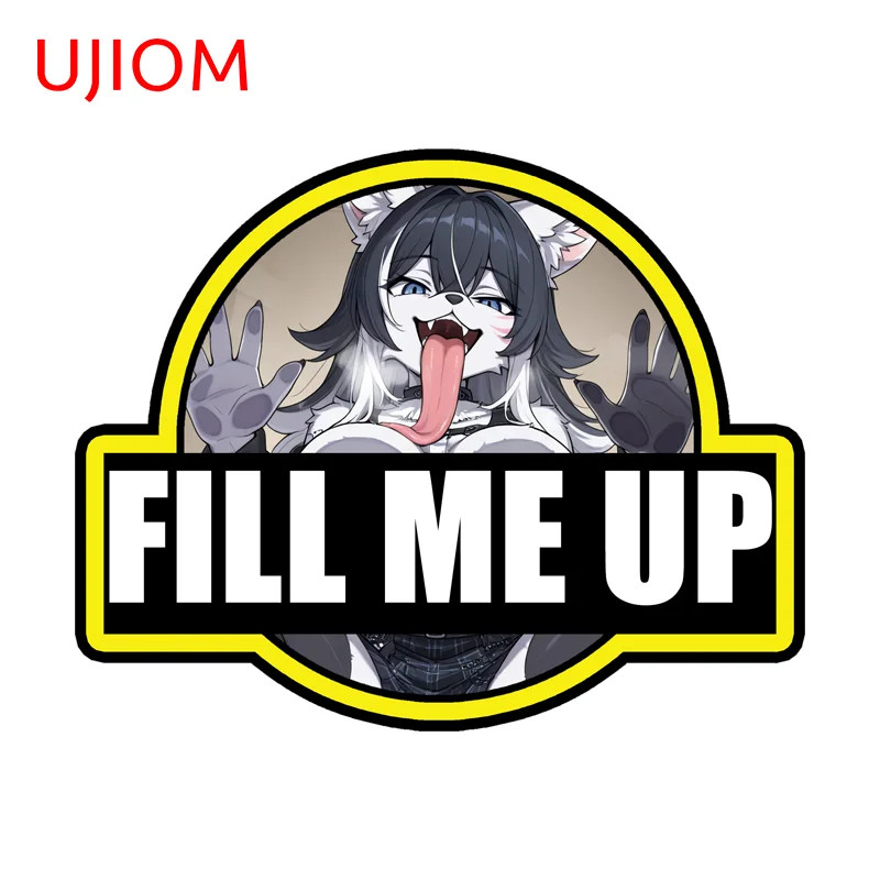 UJIOM Creative Furrry Fill Me Up Wall Stickers Fashionable Smart Home Solar