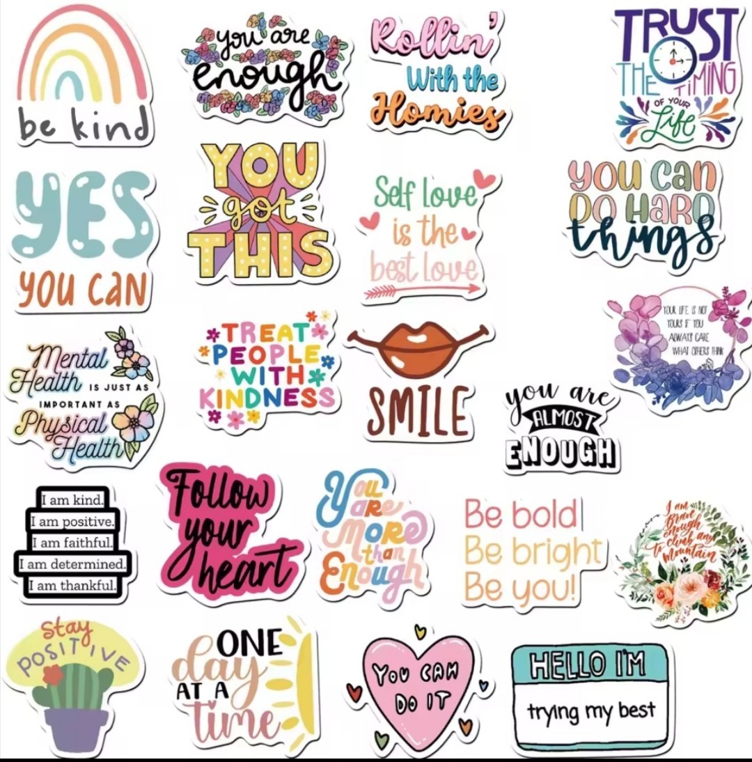 10 PCS Inspirational Motivational Quotes Sayings Stickers BRAND NEW