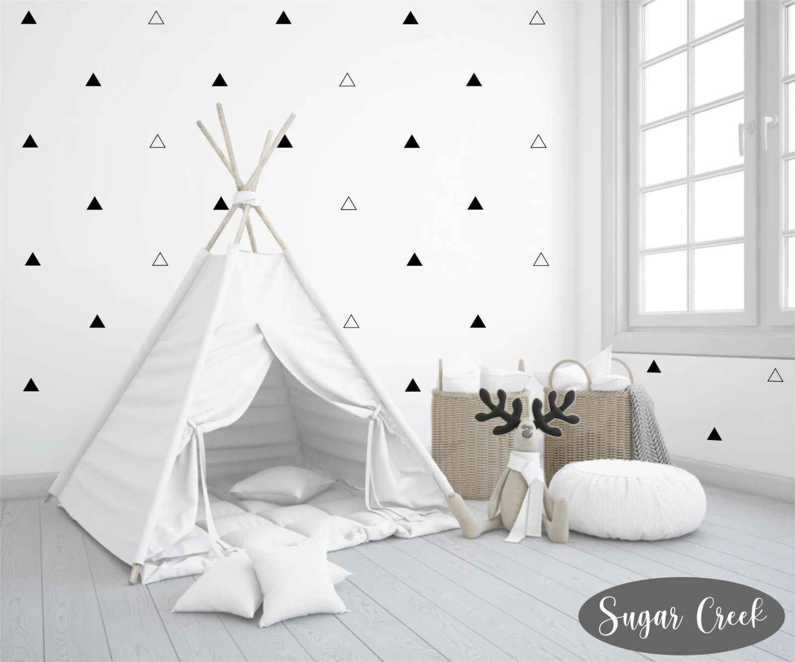 Triangle Vinyl Wall Decals- Tribal- Western- Geometric Shapes- Bedroom-Nursery