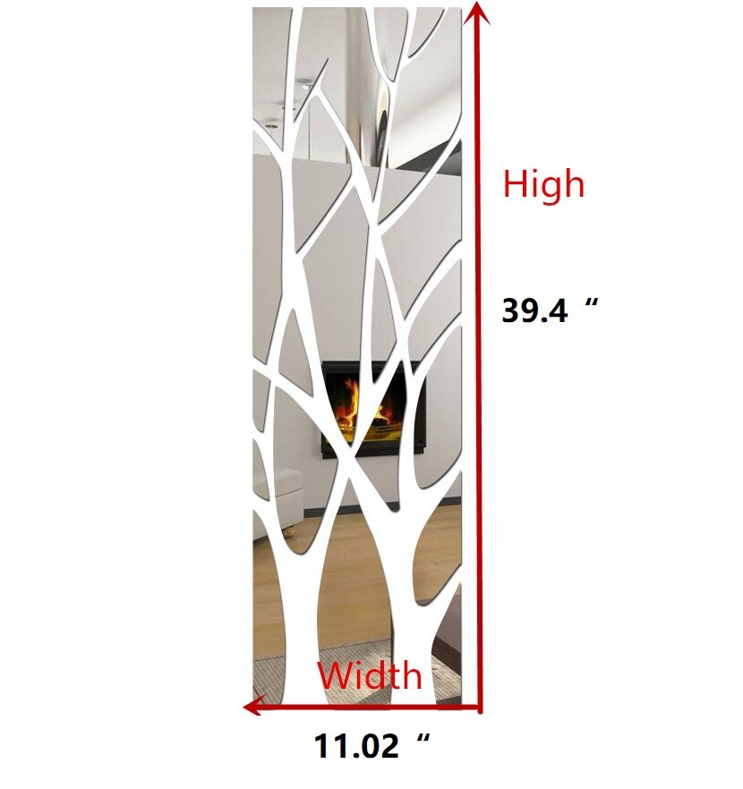 Self-Adhesive Mirror Wall Decals – Ideal for Bathrooms, Space-Expanding Decor