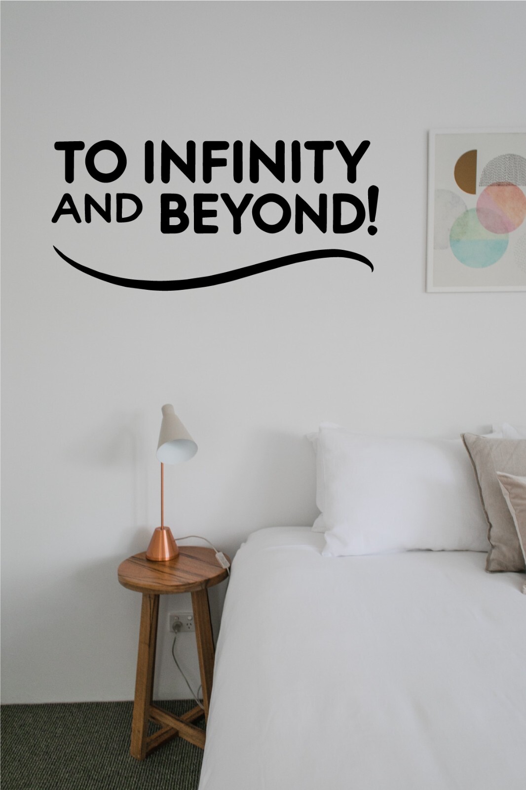 To Infinity and Beyond Wall Decal Inspirational Vinyl Sticker Home Office Décor
