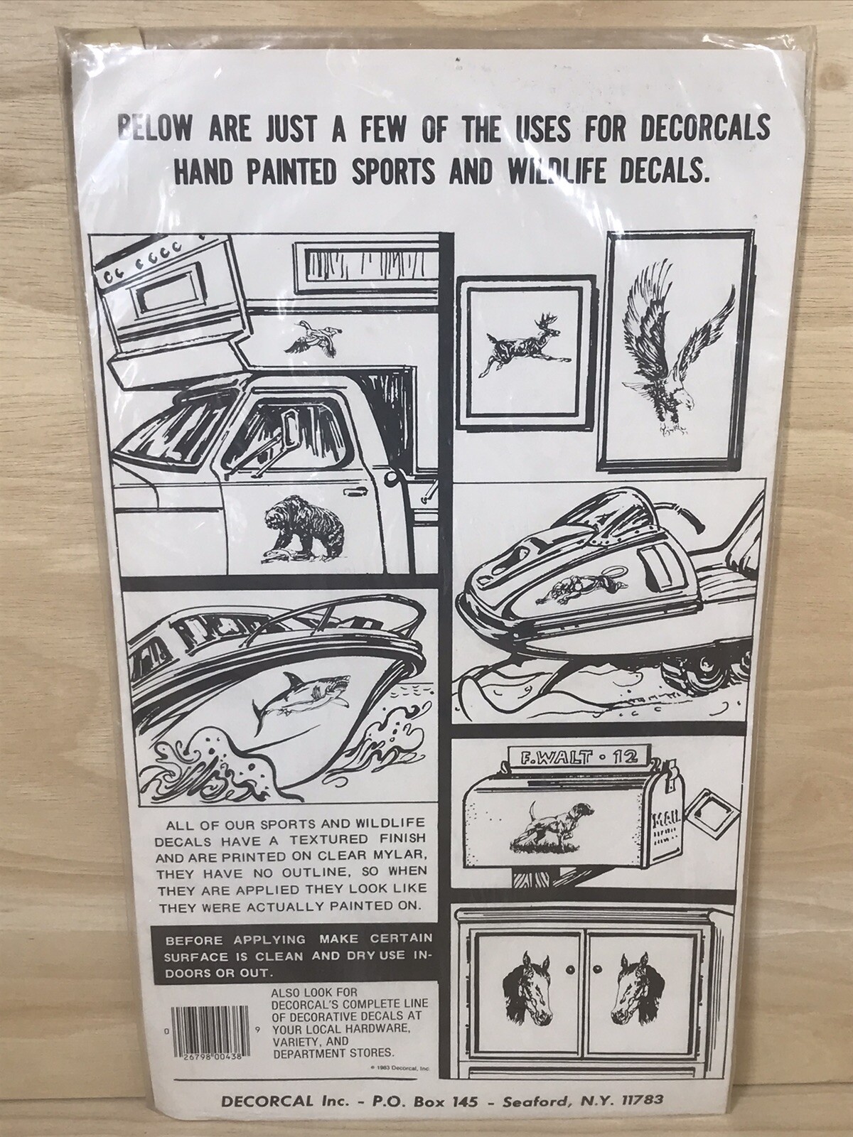 Ringneck Pheasant Decals Hand Painted Sports And Wildlife Decorcal Vintage 1981
