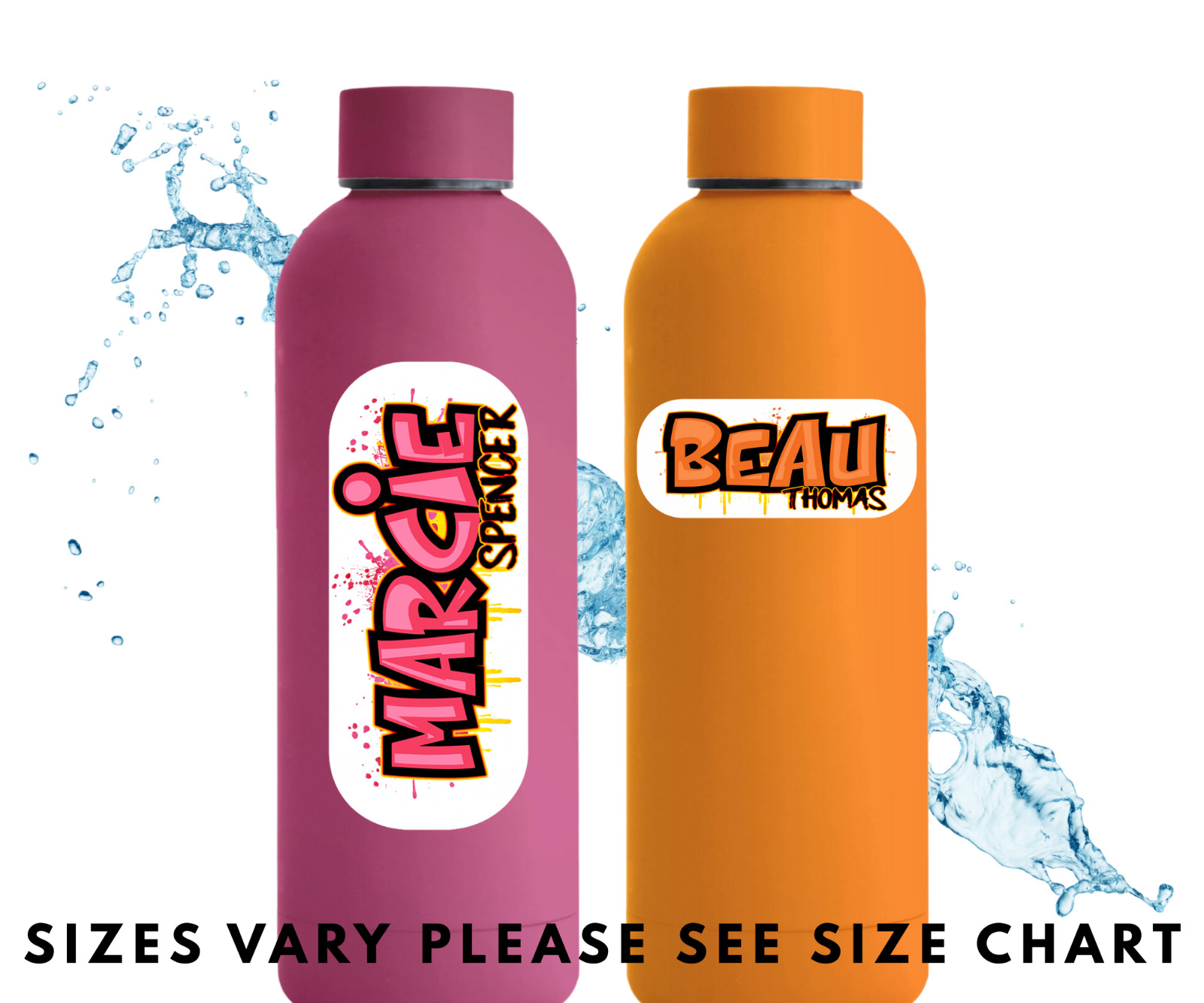 Custom Waterproof Name Labels for School, Daycare, Bottles, Lunchboxes