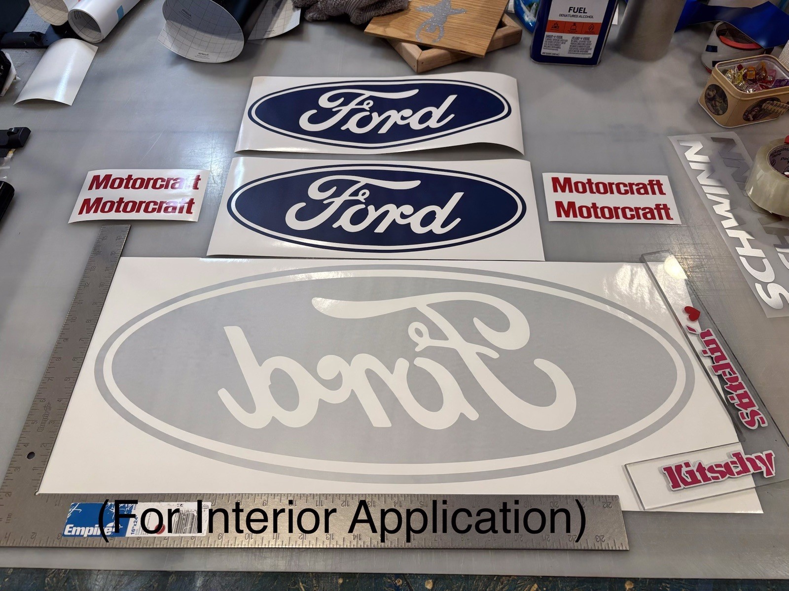 TWO Super Snake Cobra Die Cut Vinyl Decals (L/R Pair) Shelby Ford Mustang Bronco