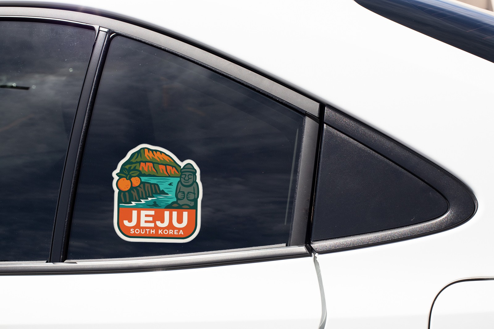 Jeju South Korea Sticker Decal Vinyl Die-Cut City Skyline Landmark Design