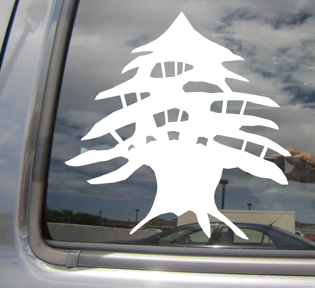 Lebanon Cedar Tree – Lebanese – Car Auto Window Vinyl Decal Sticker 10041