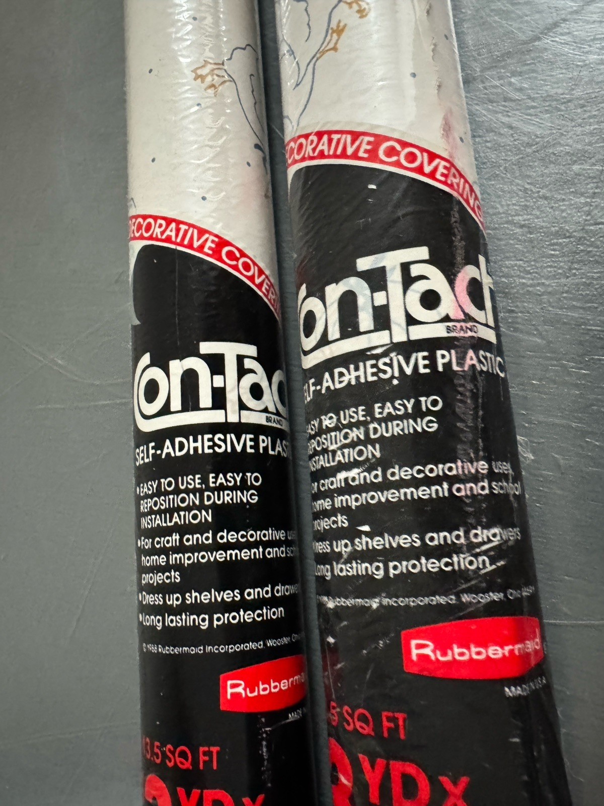 2x Sealed Rolls Vintage Rubbermaid Contact Paper – Geese Pattern 3 yd x 18 in