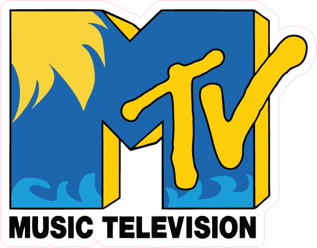 MTV Logo Printed Vinyl Sticker – Waterproof, UV-Resistant, Multiple Sizes Availa
