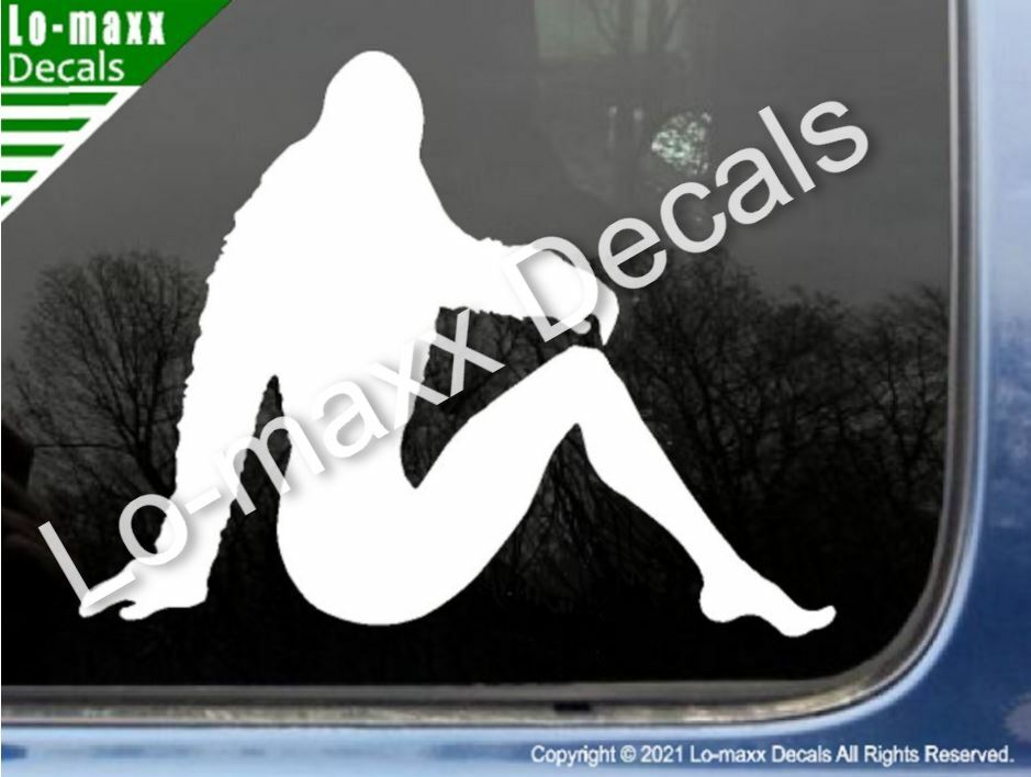 Bigfoot Sasquatch Mudflap Girl Superior Quality Unique Die Cut Vinyl Decal Art