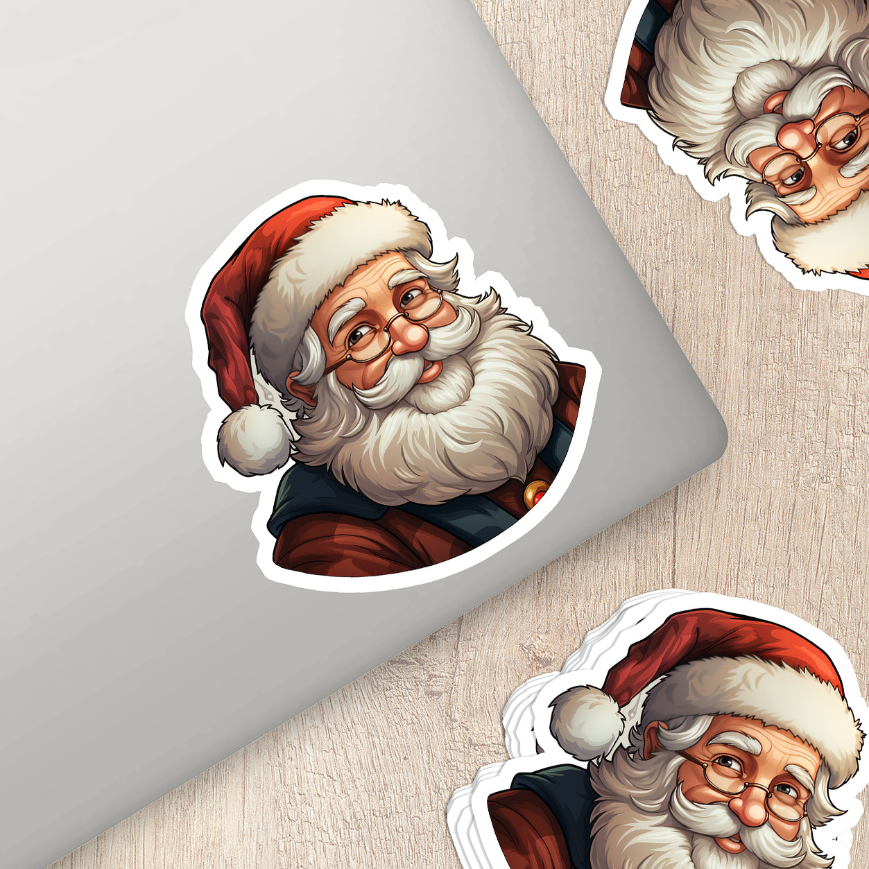 Santa Claus Vinyl Sticker – Bring the Magic of Christmas Anywhere