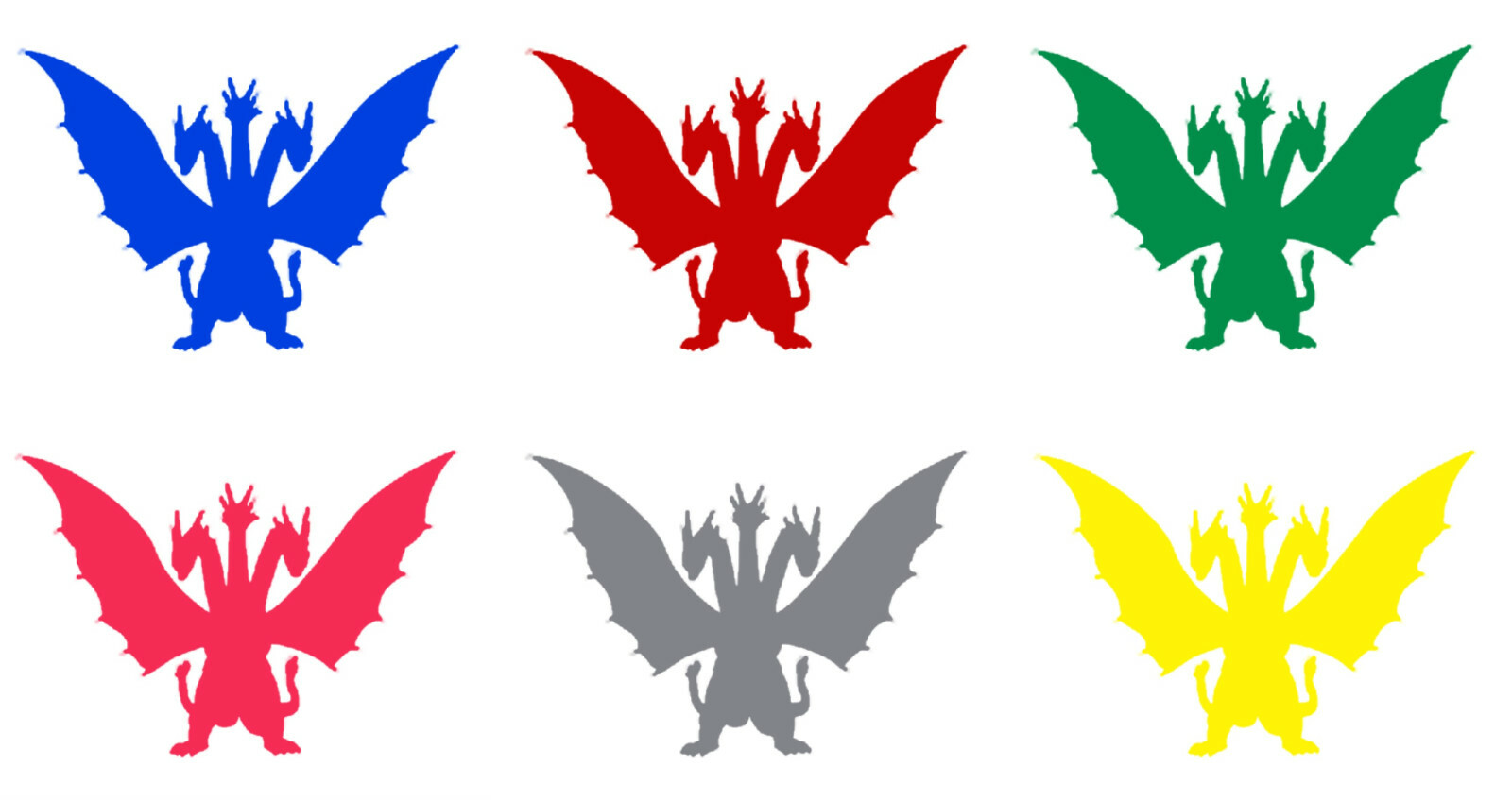 Vinyl Decal Truck Car Sticker Laptop – Kaiju Monster Godzilla King Ghidorah v4
