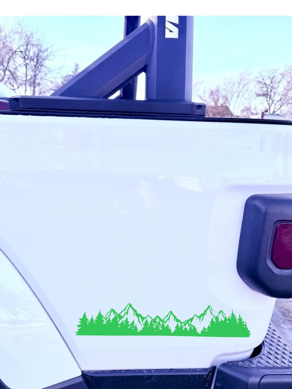 Mountains Trees Landscape Vinyl Decal for SUV Car Truck Bumper Window laptop #1