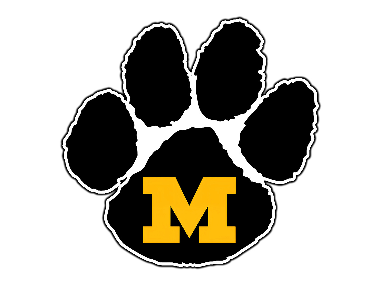 #331 Missouri Tigers Paw Logo Waterproof Vinyl Sticker Decal Die-Cut