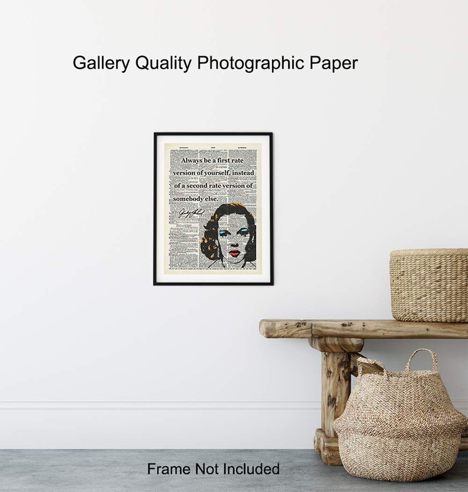 Judy Garland Inspirational Quote Upcycled Dictionary Wall Art Poster Print – …