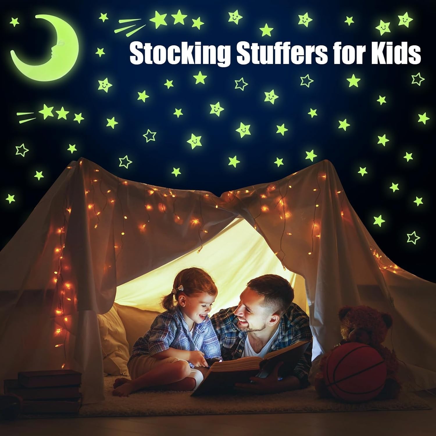 222 Glow in The Dark Star Stickers – Magical Room Decor for Kids & Teens
