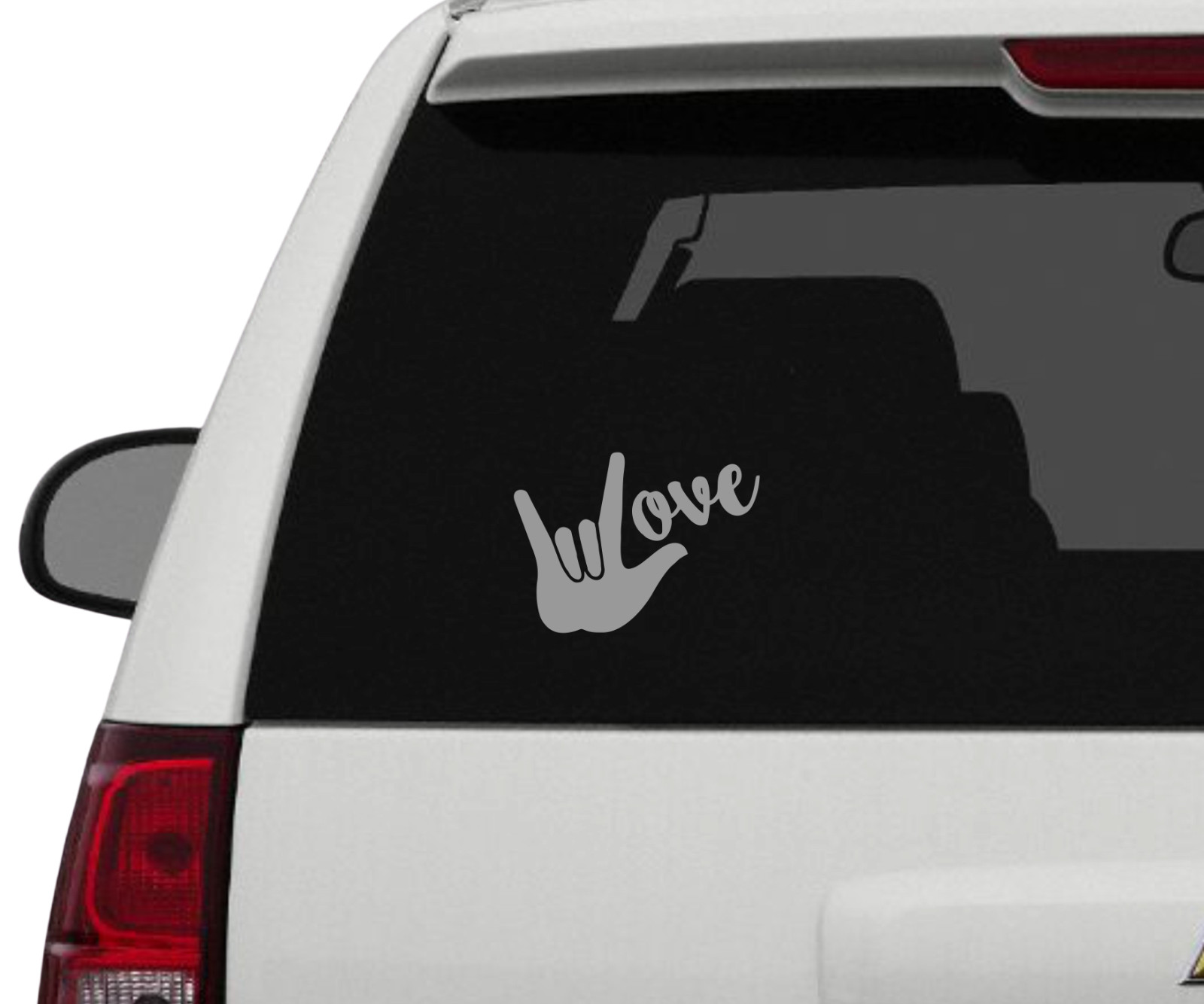 ASL Love Sign Language Vinyl Decal Car Truck Auto Window Wall Tablet Laptop SUV