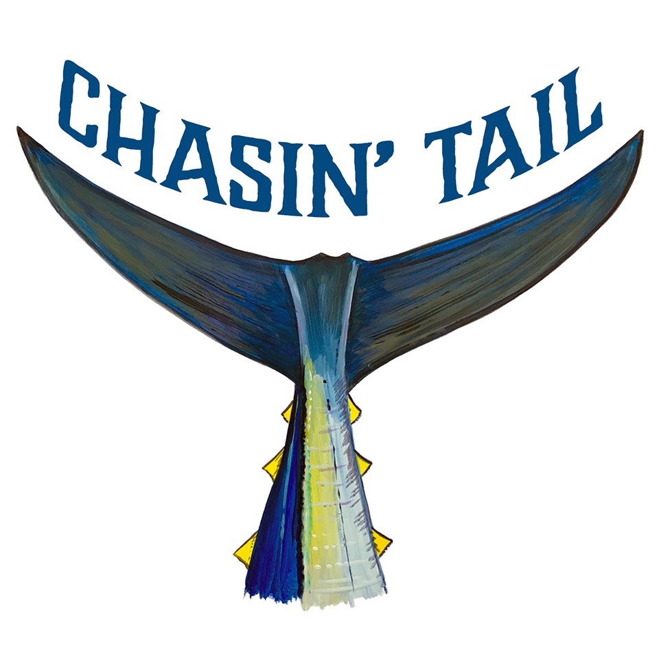 Decal Vinyl Sticker "Chasin' Tail" – Tuna Tail Made in USA