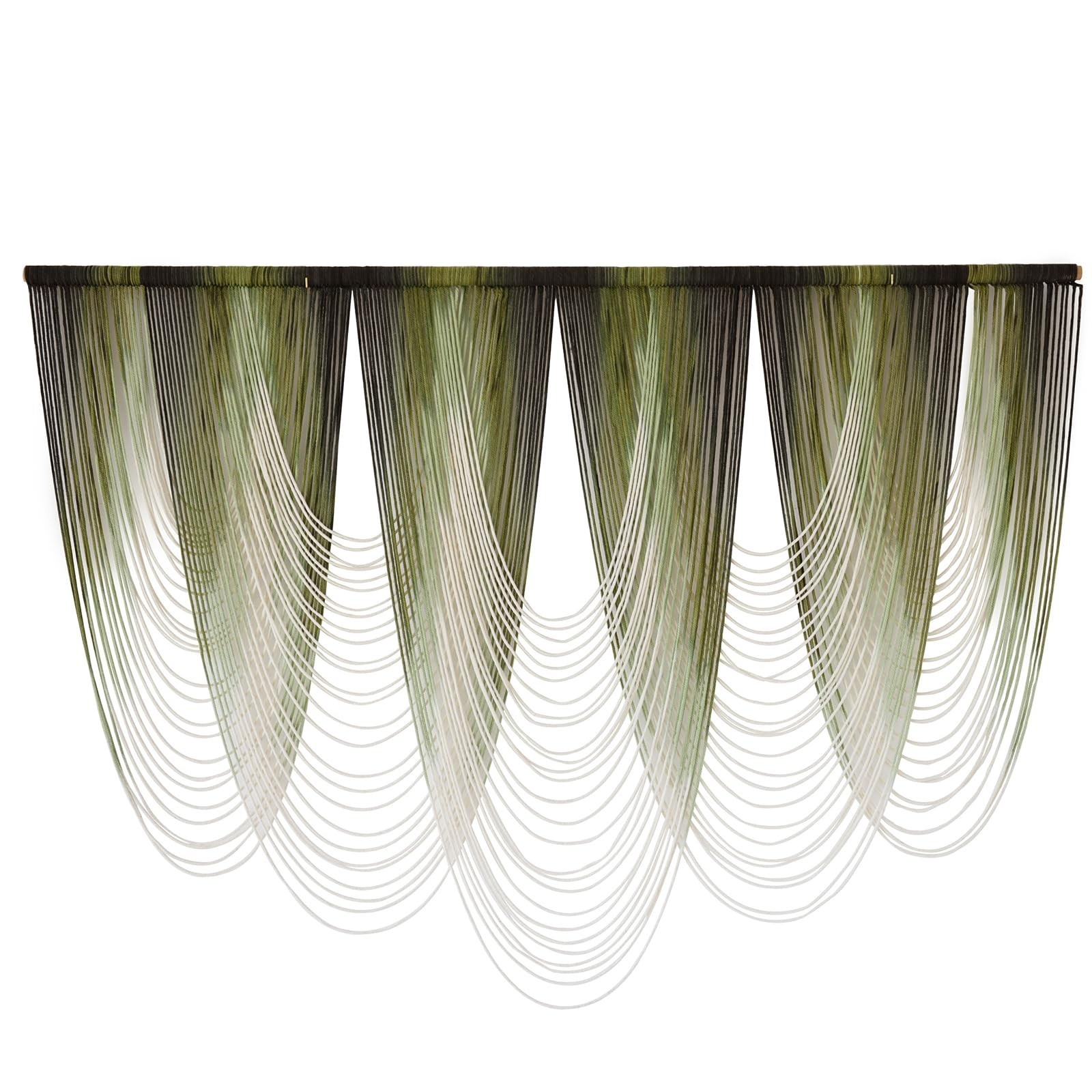 Macrame Wall Hanging Dip-Dyed Large Macrame Wall Decor Yarn Tapestry 57" W x …