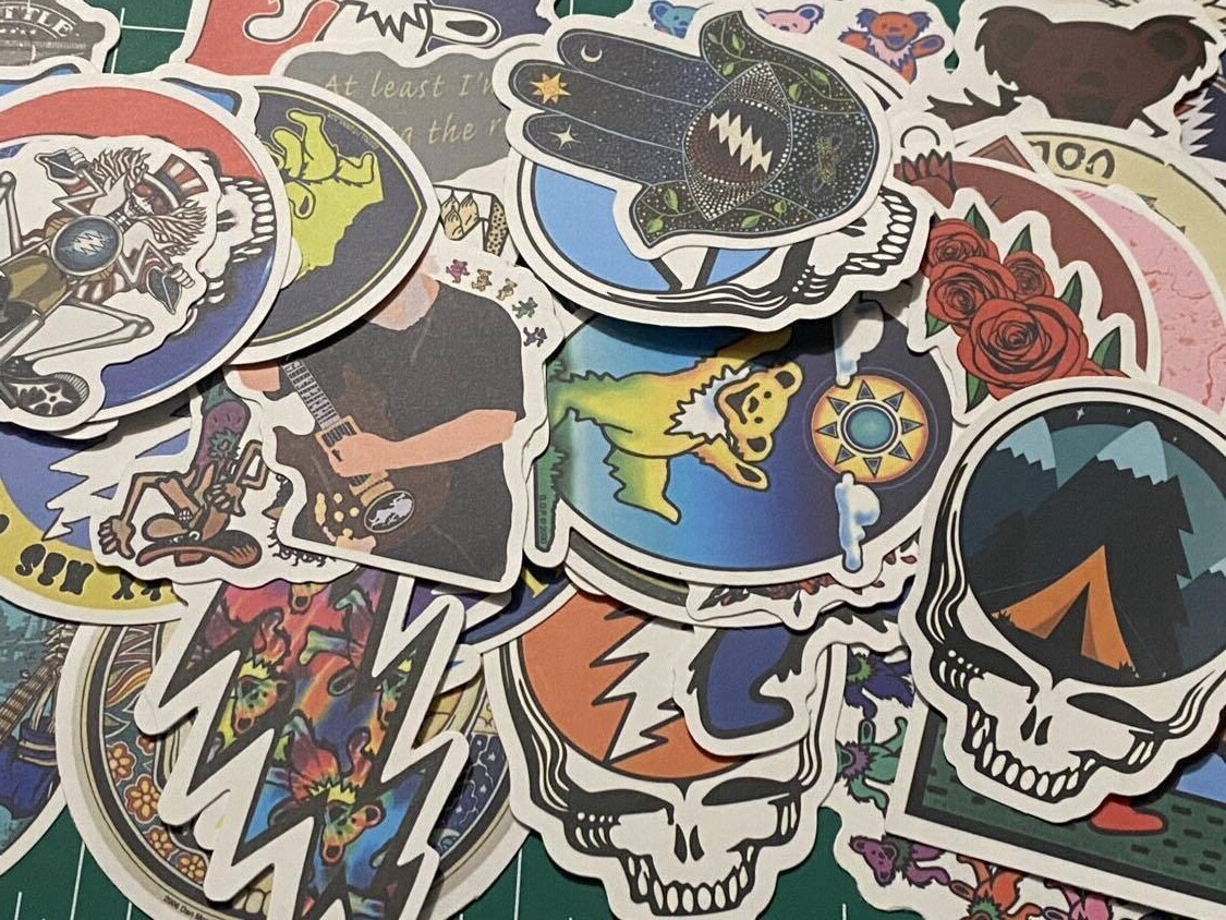 The Grateful Dead Jerry Garcia YOU PICK Waterproof Sticker Decal Laptop Bottle