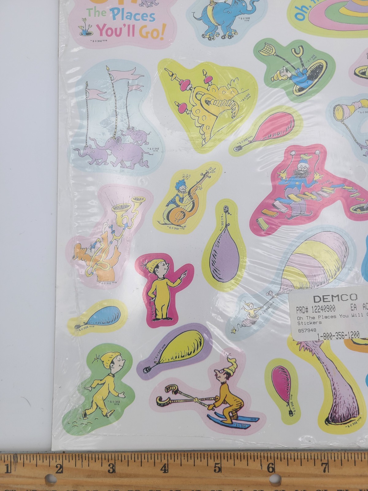 Oh, the Places You'll Go! sticker sheets 6 sheets per pack Dr. Seuss Graduation