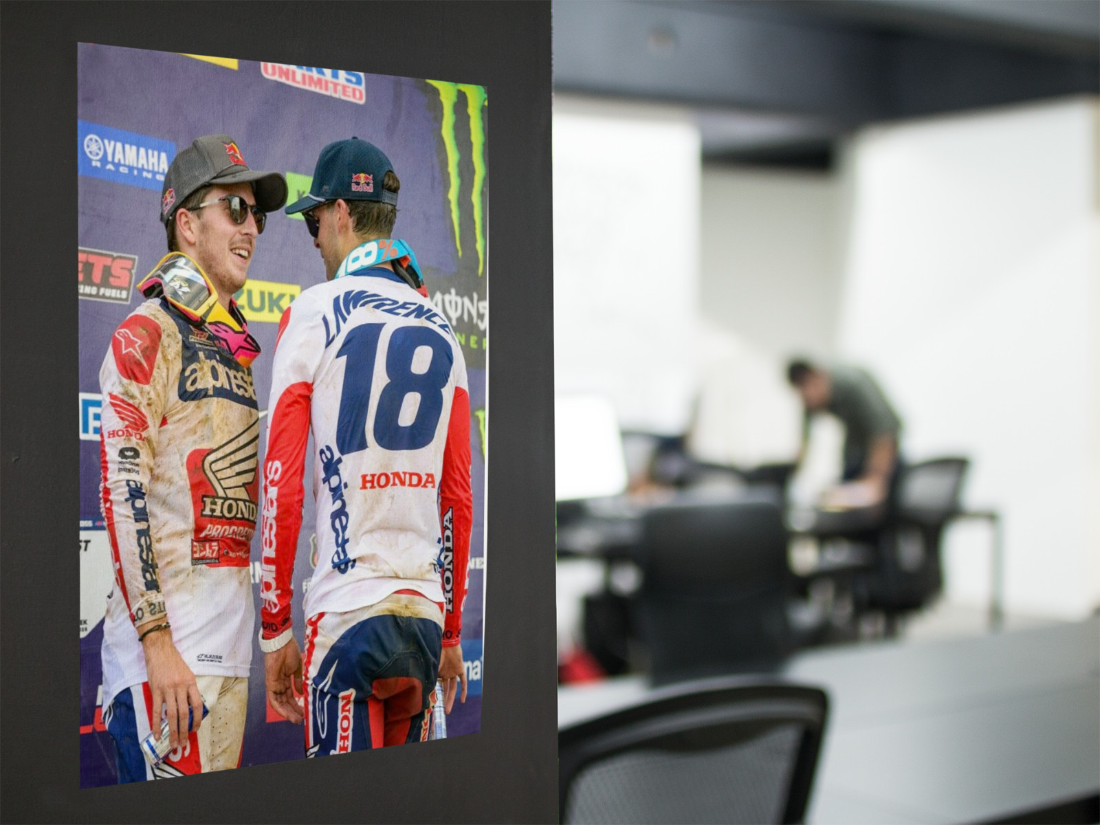 LAWERENCE Brothers MOTOCROSS Racing Wall Vinyl Decal Poster (Removable Adhesive)