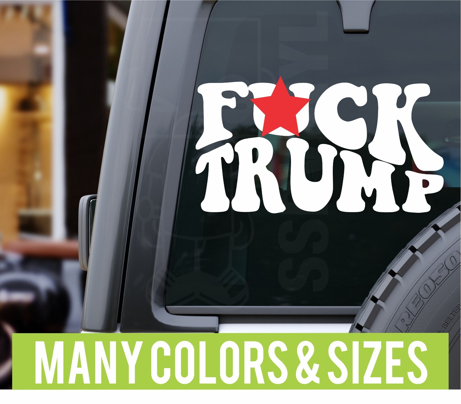F Trump President Car Planner Laptop Vinyl Decal Sticker